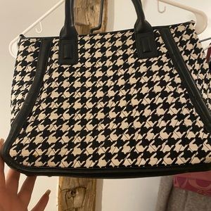 Vera Bradley white and black medium bag